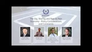 The Gig, Sharing and Peer to Peer Economy &ndash; Policy Considerations and Constraints
