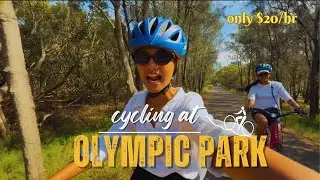 CYCLING AT OLYMPIC PARK 🚴‍♀️| Budget Friendly Adventure in Sydney 🇦🇺!