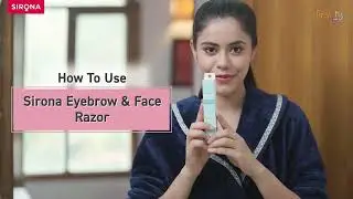 Sirona Precision Shave Reusable Eyebrow & Face Razors