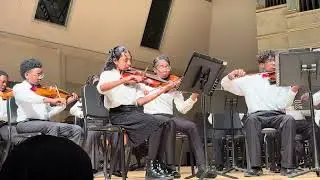 Anaika Dominic as Concertmaster for Philharmonic Orchestra at Spivey Hall with Atlanta Music Project