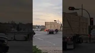 80 Foot Long Load #trucker #trucking #semi #truck #wide #load #transport #moosejaw