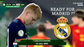 Kees Smit VS Spain At Euro U 19 Final - Welcome To Real Madrid ??