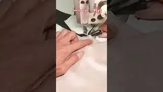 ✂️🪡How to attach rib elastic to a jacket #sewingtips #sewing #fypシ゚viral #beginnersstitch #diy