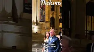 Daniel Craig With His Wife Walking To A Movie Premiere💑#danielcraig