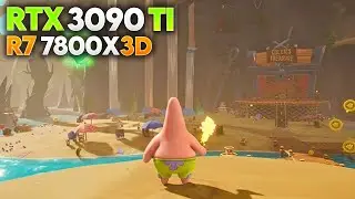 7800X3D & RTX 3090 Ti | SpongeBob SquarePants: Titans of the Tide (1080p, 1440p & 4K Epic + DLSS 4)