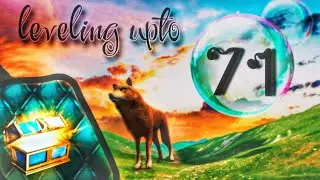 The wolf - Leveling upto 71⬆️ & claiming weekly chest 💎