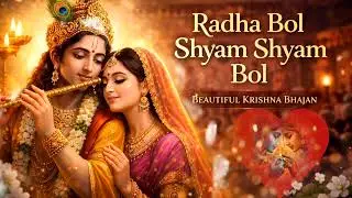 Radha Bol Shyam Shyam Bol 🌼 | Krishna Bhajan | Bhakti Song | Stress Relief Bhajan