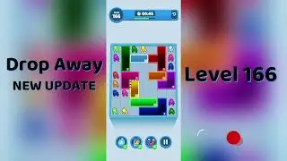 Drop Away Level 166 Walkthrough - NEW UPDATE | Step-by-Step Guide 🧠 | SolutionGuruji