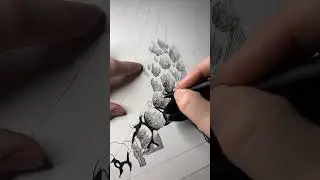 Grinding it out. Tiny lines #art #inking #drawing #diy #comics #comicbookart #artandcraft #micron