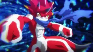 Digimon Ghost Game BetelGammamon Super Digivolve to Canoweissmon English Dub