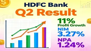 HDFC Bank Q2 FY26 Results Analysis | 11% Profit Growth | Margins Dip, NPA Improves | Entry & Exit