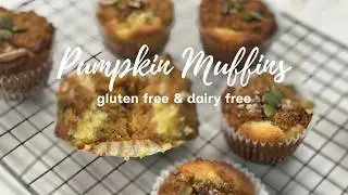 Healthy Pumpkin Muffins with Almond Croissant Filling  | GF/DF/Low Carb