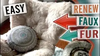 How to Deep Clean and Fix Faux Fur Chairs, Pillows, and Plush Toys - DIY