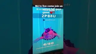 Fall guys custom game live 🔴‼️ #Short #customlobby #customgames #fallguys #fallguysultimateknockout