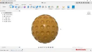 Golf Ball Modelling - Autodesk Fusion 360