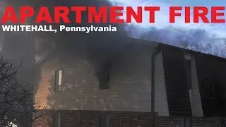 Apartment fire at the Barkley Village Apartments in Whitehall, PA.