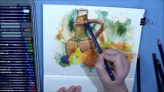Akvarelové pastelky | Zátiší