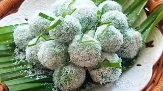 TUTORIAL CARA MEMBUAT KUE ONDE ONDE/KUE KLEPON