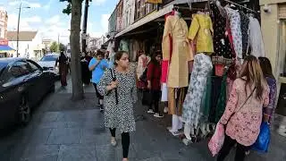 Mini India in London - Southall Broadway Walk - Burst of South Asian in the Silk Road of London - 4K