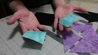 Entwined Star block, Part 2, QAL, QAYG, April '23