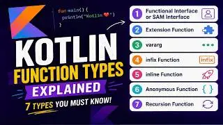 7 Kotlin Functions Type Every Developer Must Know || The Complete Guide to Kotlin Function Types