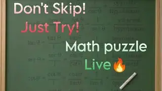 Dreaming is live ❤ Can you solve this math puzzle 🤔