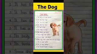 10 Lines on Dog in English/Essay on Dog in English/10 Lines on Dog/Dog Essay