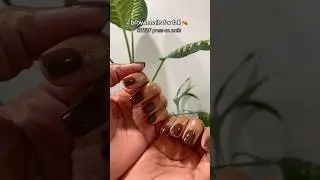 Brown Nails for Fall 🍂 | Affordable SHEIN Nail Set You Need! 💅🏾✨