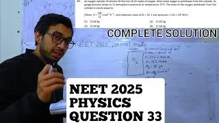 Neet 2025 Physics Question 33 Complete Solution #neet2025
