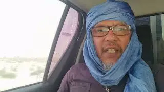 Continuing the trip To Atar from Nouakchott, Mauritania after buying Tagelmust/Amama in Nouakchott.