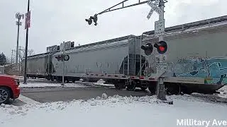 Chasing CN 9524 from the Green Bay yard to Badgerland Dr.