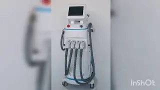 PL4 - Multifunctional Hair Removal Machine 4 Handles: E-light + SHR + ND Yag + RF