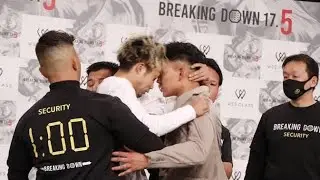 【BreakingDown】前日会見で流血の惨事、頭突きでバックリ切れてシャツが血だらけに、明日の試合に影響不可避