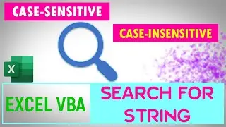 Excel VBA - Case-sensitive and Case-insensitive Search