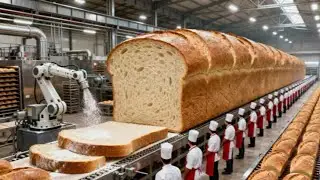 Inside the BREAD Factory &ndash; How Wheat Turns Into Fresh Bread|| AI Simulation|| Manufacture Mystery||