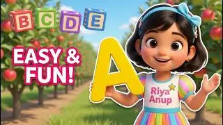 Learn Alphabets with Riya | Fun Learning Game for Kids 2025 | Toddler learning video | Educational