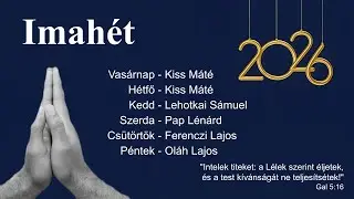 Imahét - Kedd, 2026. Január 6.