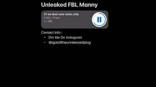 Fbl Manny - We Don&rsquo;t Care #unreleased