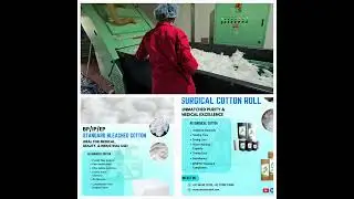 Latest Absorbent surgical cotton roll making machine +91 7708923666