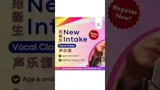 📣𝗡𝗘𝗪 𝗜𝗡𝗧𝗔𝗞𝗘 招收新生📣𝗩𝗼𝗰𝗮𝗹 𝗖𝗹𝗮𝘀𝘀声乐课#vocalclass#singing#play#kids#adults