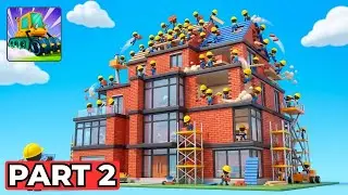 Home Builder 3D Gameplay Part 3 &ndash; BUILDING MODERN MANSION | Max Workers (Android/iOS)