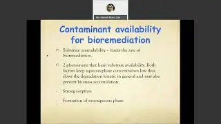 Lecture 2 - The Types of Bioremediation and Biodegradation