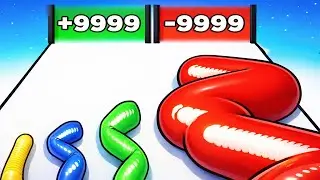 Gummy Worm Go - All Levels Gameplay Android,ios MAX LEVELS NEW UPDATE