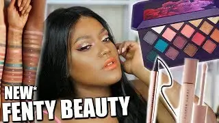 HONEST REVIEW: FENTY BEAUTY MOROCCAN SPICE EYESHADOW PALETTE, PRIMER & EYELINER! + SWATCHES