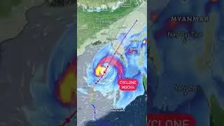 Super Cyclone Mocha Live Tracking || #Cyclone #Super_cyclone_mocha #shorts