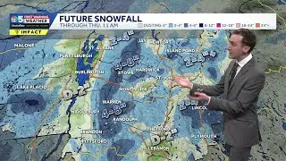 Widespread snow for many as New Year's celebrations underway in Vermont, New York
