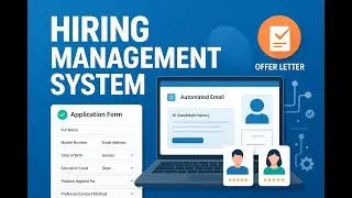Hiring Management System || Hr System with Email Automation || Offer Letter Automation 