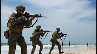 US MARINE CORP SHOOTING DRILL