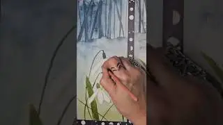 подснежники #акварель #живопись #искусство