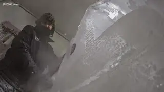 Connecticut ice artist beats the heat working on sculptures